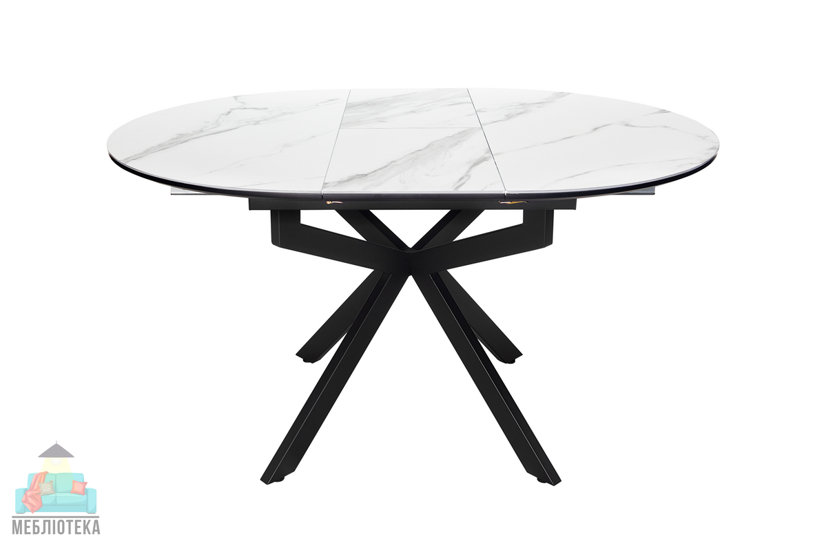 Стол Atlas 105 white+blaсk