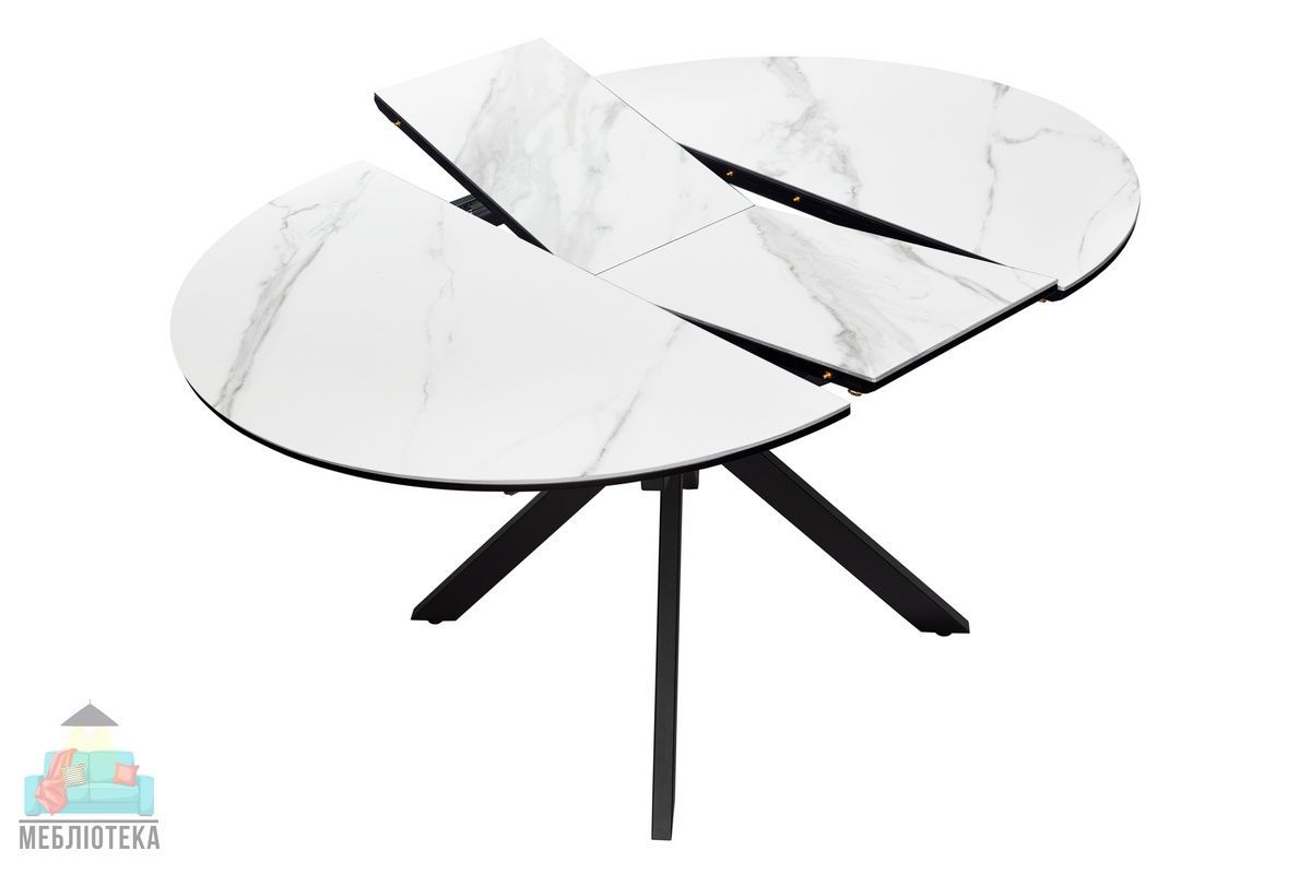 Стол Atlas 105 white+blaсk